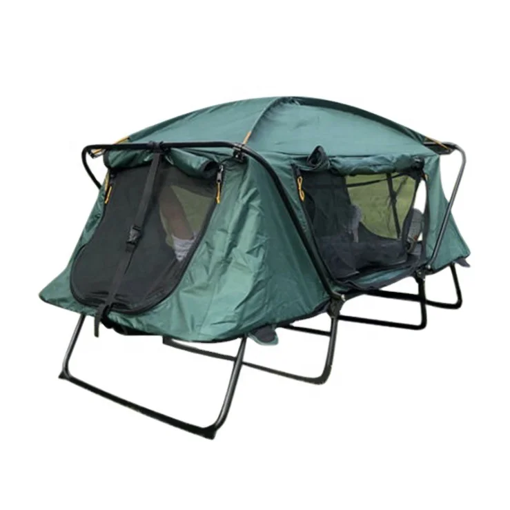 Unique Camping Tent Cot camping sleeping tent with bed Portable oxford fabric double layer tents