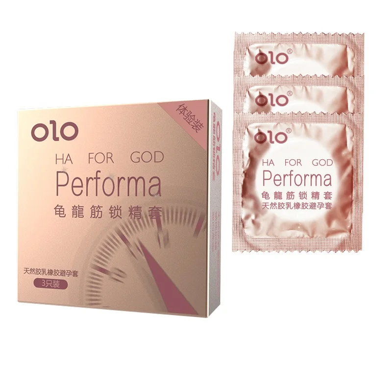 Бесплатная доставка, презервативы OLO в горошек, 360 шт., презервативы с ребристой задержкой, интимные изделия без одежды для мужчин, натуральные мужские презервативы китайского бренда