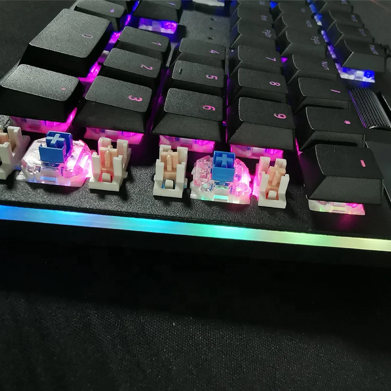 Игровая клавиатура Freenman с ультратонким дизайном, металлический алюминиевый корпус, механическая беспроводная клавиатура с RGB-подсветкой для ПК, Mac