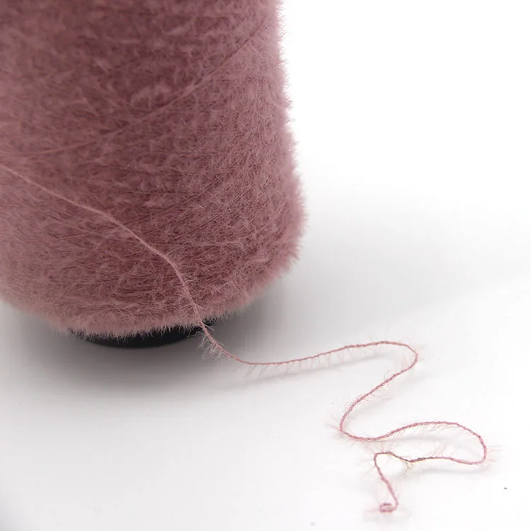 Soft imitate mink yarn feather yarn eyelash yarn for knitting