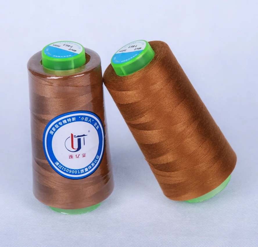 Hot Sale  Durable High Quality 5000 Yards 402 Spun Polyester Cone Sewing Thread for Sewing Machines