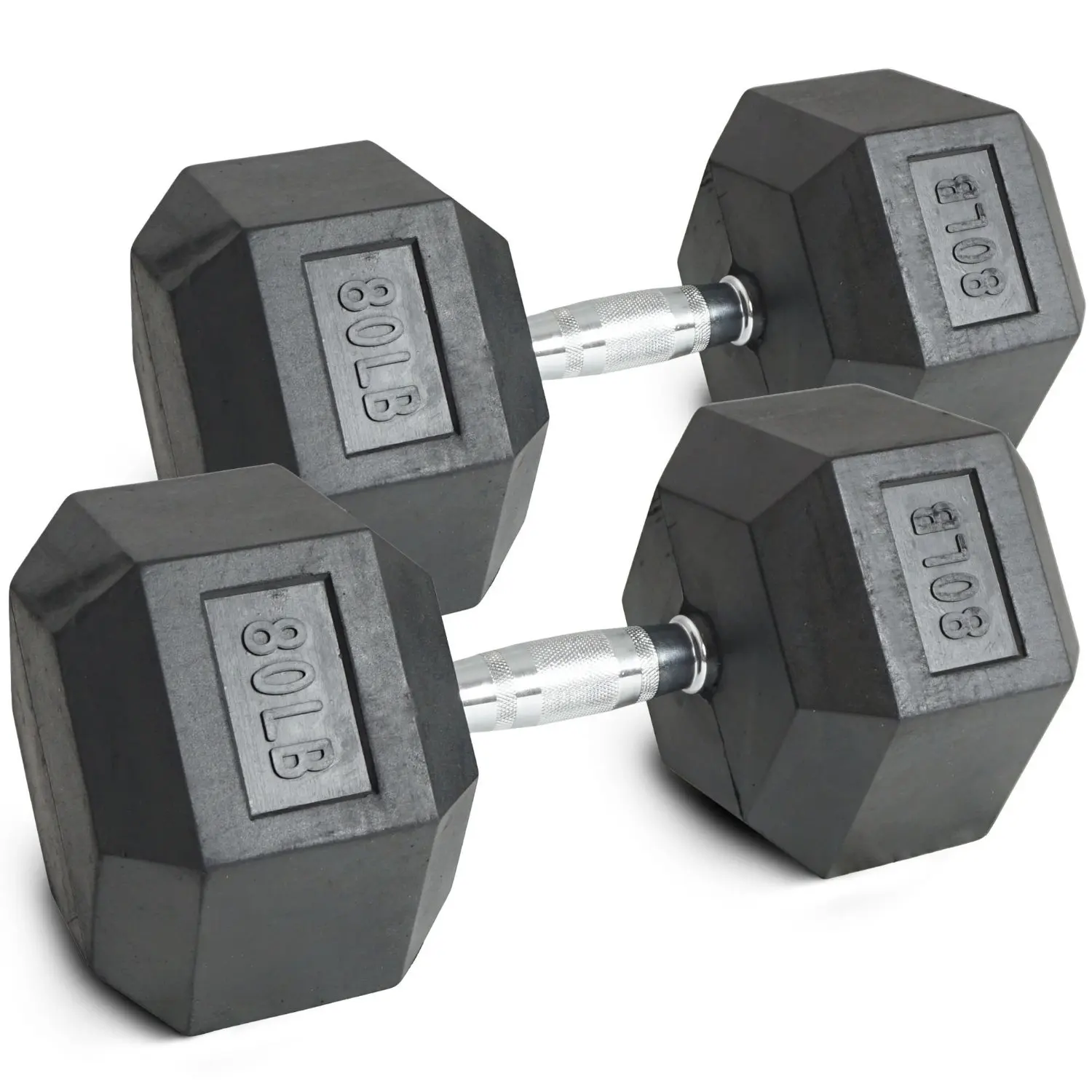 Rubber Hex Dumbbell