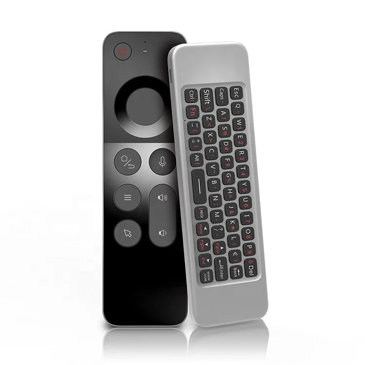 Wechip W3 Voice Air Mouse Double-Sided IR Learning Wireless Controller with Mini Keyboard Mouse TV Voice  Remote Control