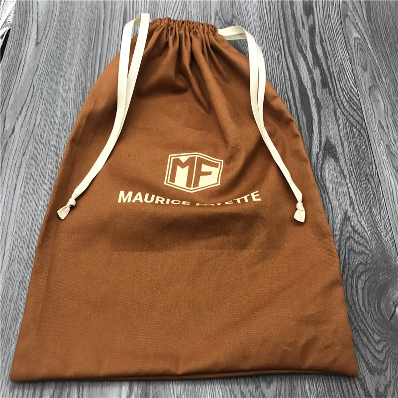 Eco friendly 100% cotton canvas string dust bag with custom logo