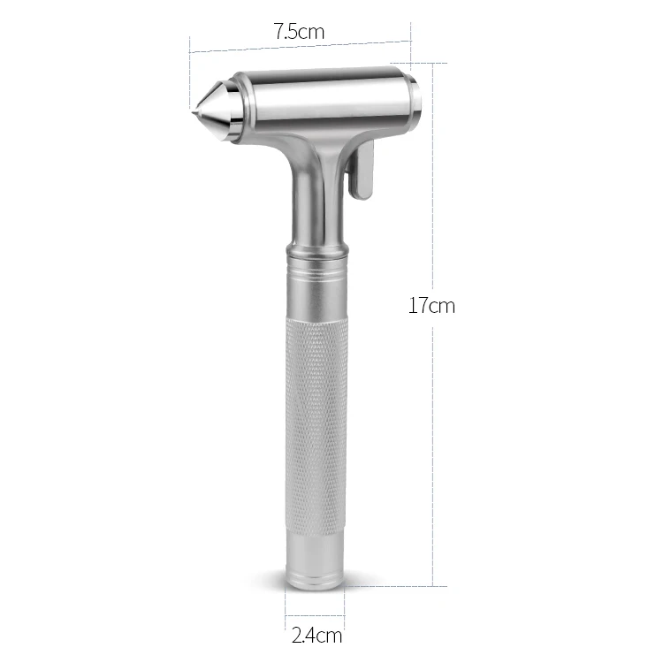 Metal Hard Alloy Head Window Breaker Emergency Car Safety Hammer Heavy Duty Window Breaker with Seat belt Cutter