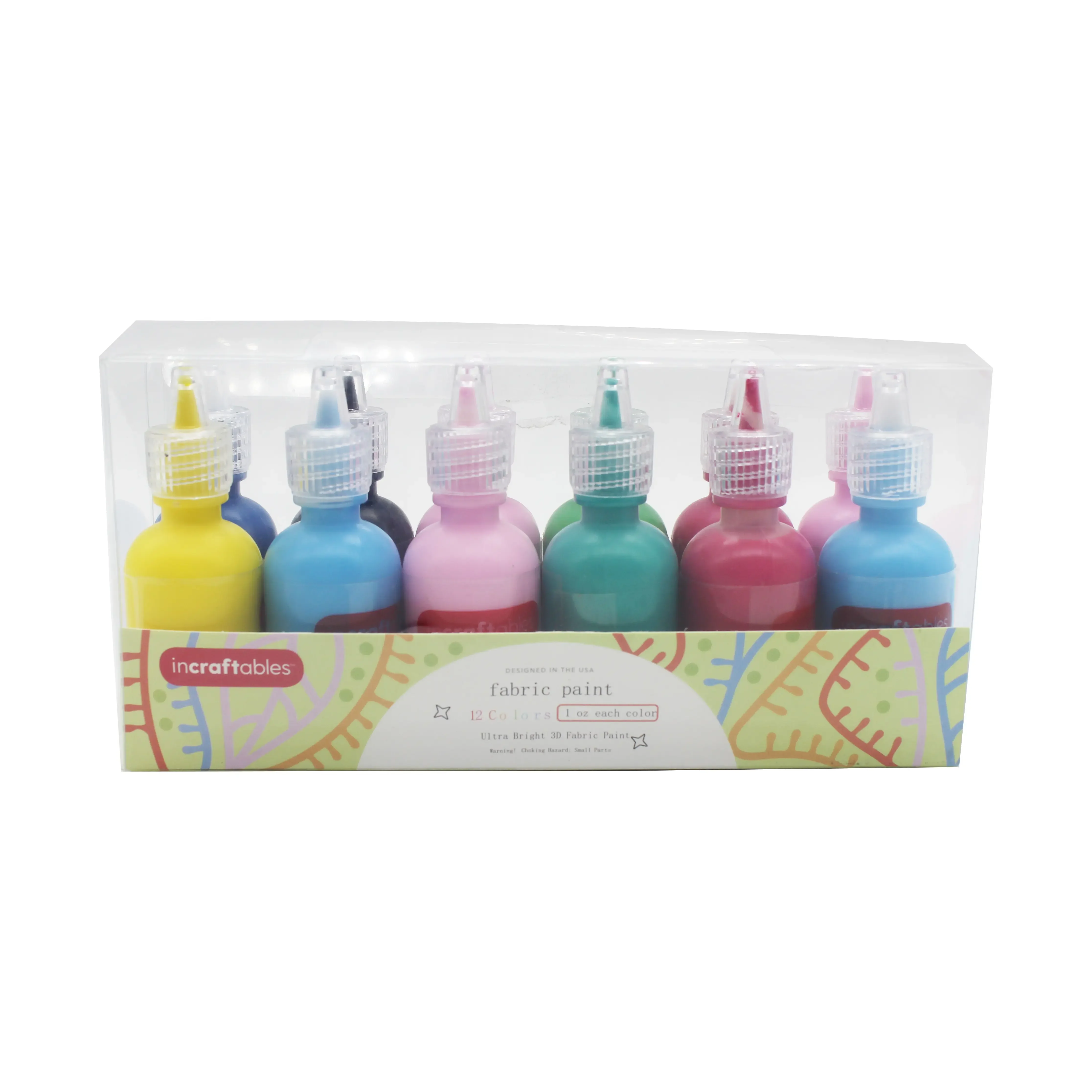 Competitive Price 12 Colors 20ml Luminous Glitter Powder Craft Pigment Long-lasting Acrylic Paint Glow