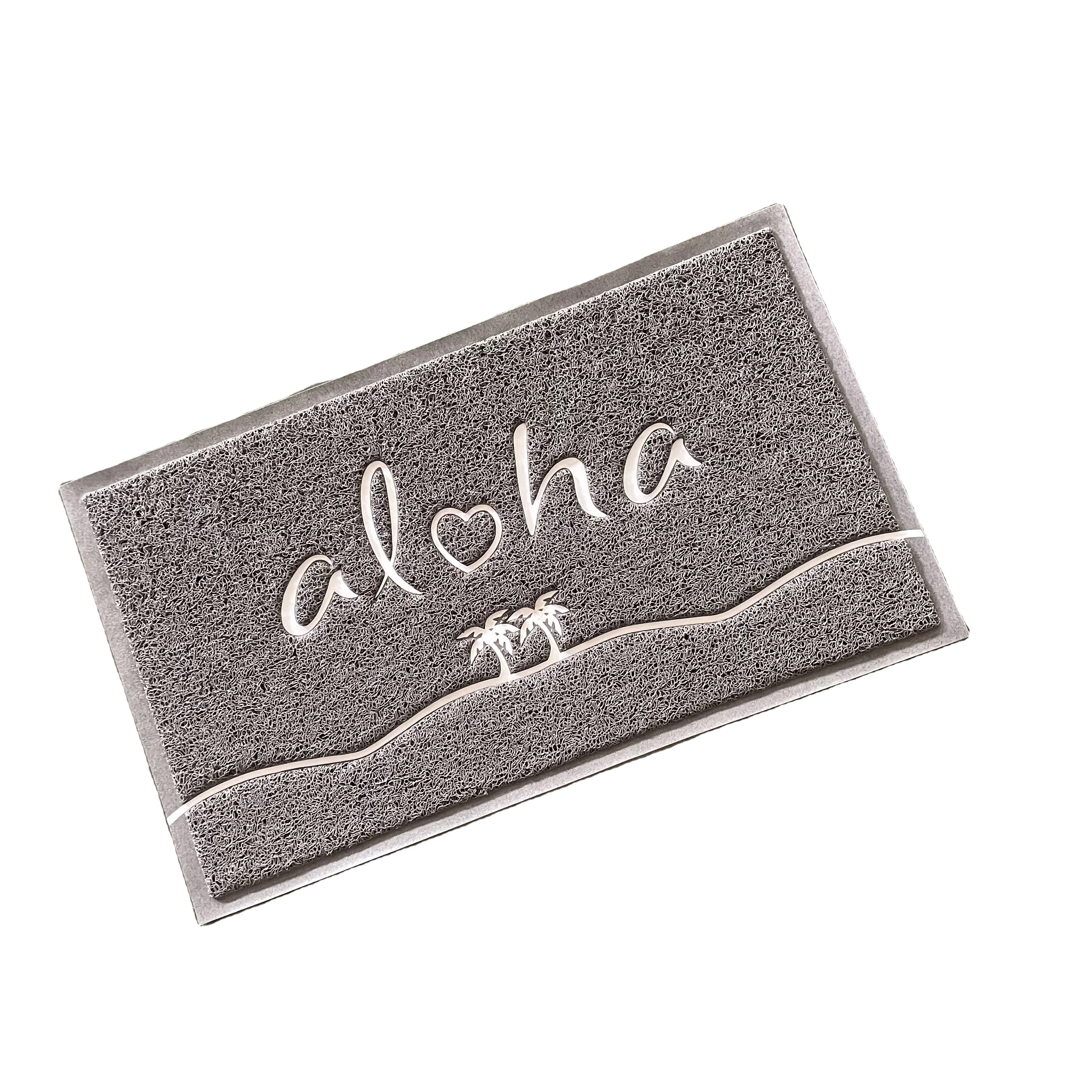 Противоутомительный ПВХ мягкий Пользовательский логотип приветственная дверь коврик напольная катушка прочный внутренний коврик