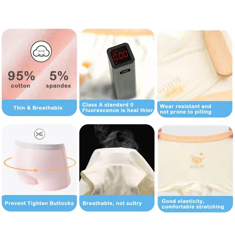 Comfortable cotton cute breathable high quality girls briefs beautiful underwear for teenager girl