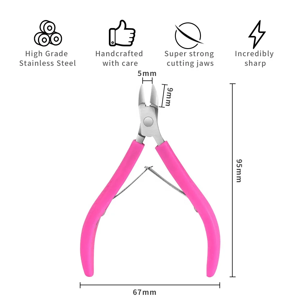 Silicone Handle Trim Dead Skin Cuticle Nippers Professional For Cuticle Remover