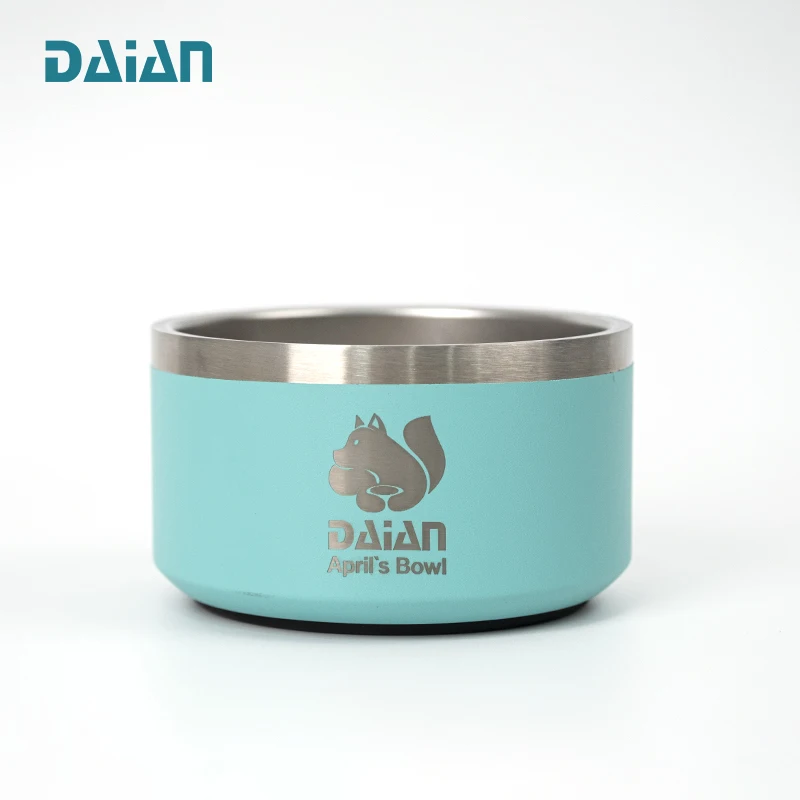 18oz Stainless Steel Dog Bowl with dishwasher safe and non slip bottom pad