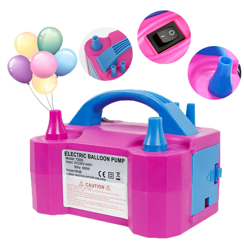 Balloon Pumps Hand Hand Held Double Ways Balloon Pump Home Use Inflator Portable Plastic Manual Small Air Hand Pumps