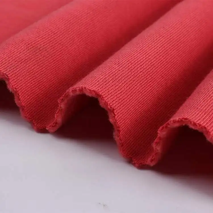 Knitted Manufacturer 55% Cotton 45% Polyester Brushed French Terry Knitted Fabric for Hoodies Sweatshirt CVC Terry Fleece Fabric