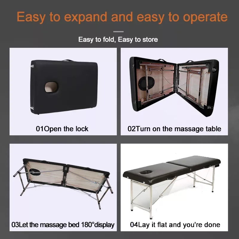 Factory direct sales portable folding head spa bed massage tables beds medical massage bed