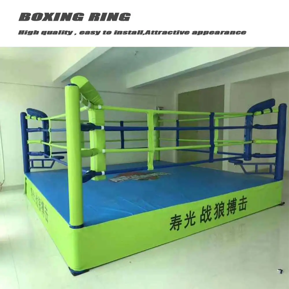 custom size color logo printing boxing ring canvas cover floor boxing ring wrestling ring