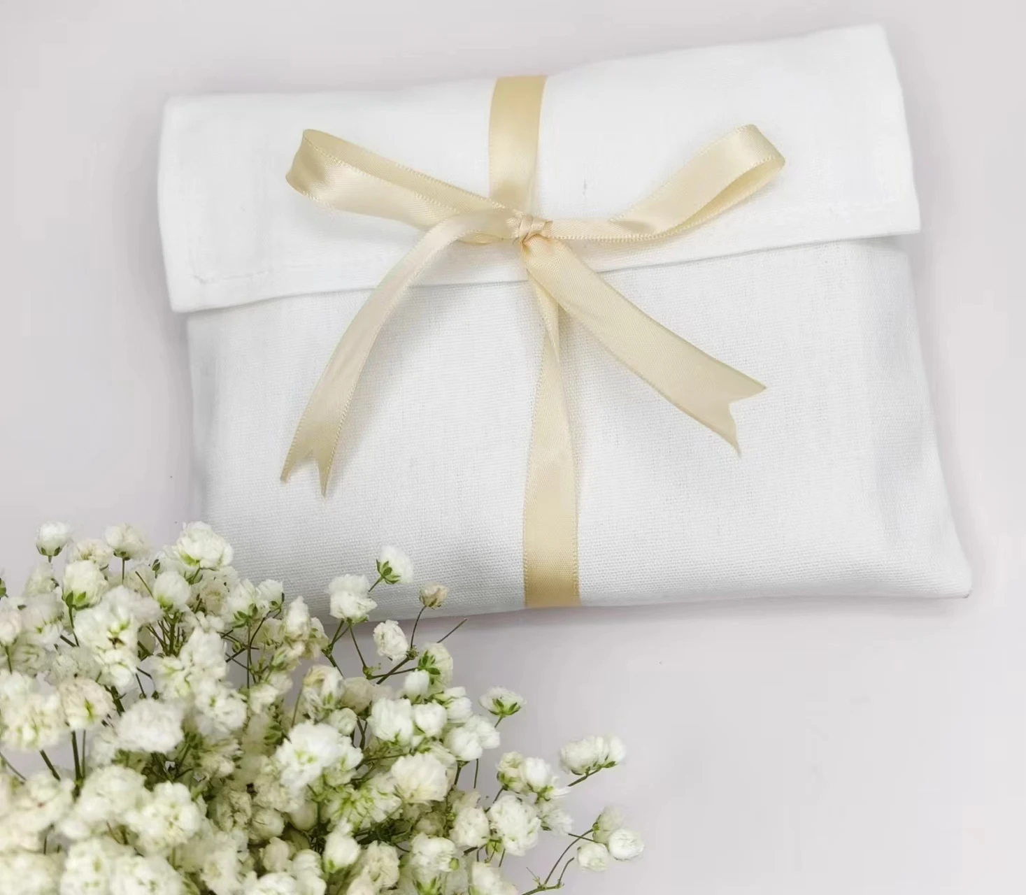 Luxury Reusable Custom Logo natural cotton Gift Packaging Pouch Organic Cotton Dust Cotton Envelope Bag