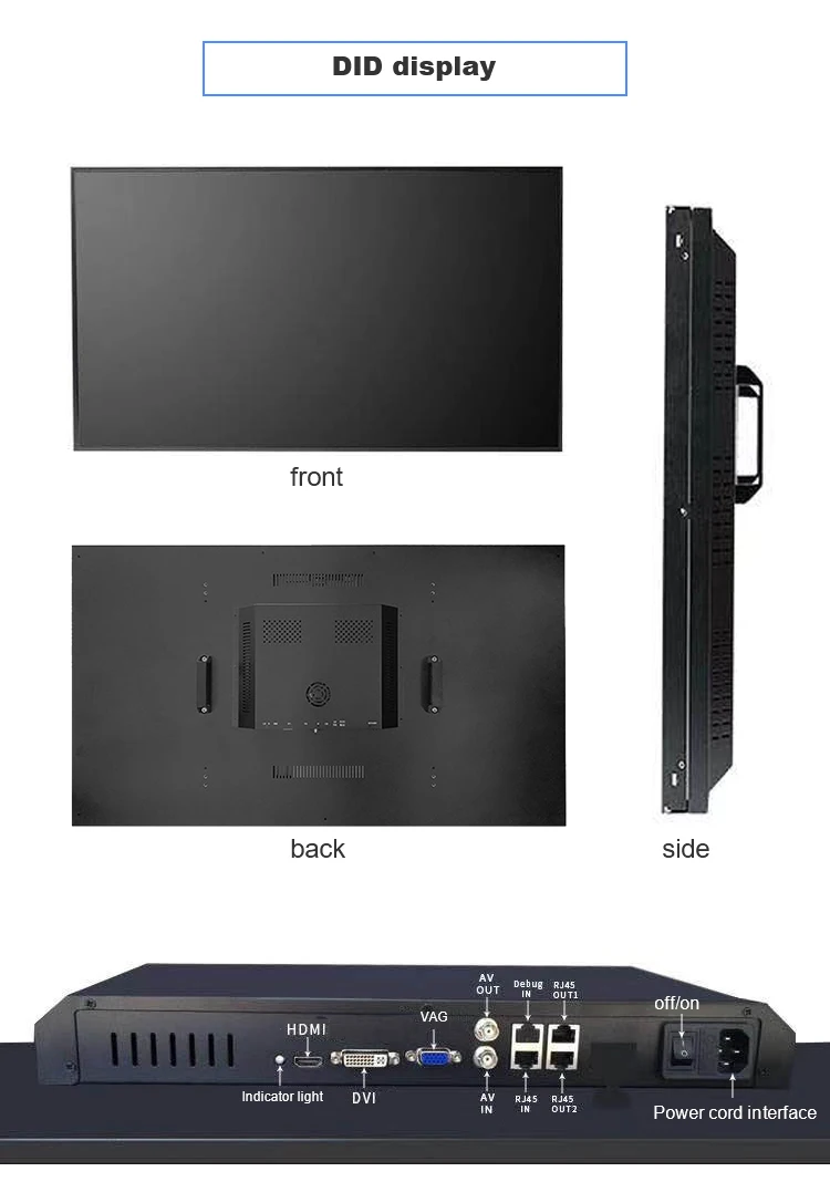 Medier 55 дюймов ЖК-видеостены Крытый 4k IPS ЖК-экран видеостены