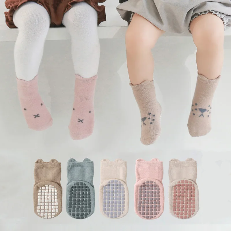Baby floor socks 2022 autumn non-slip children baby socks cotton toddler baby anti-slip ankle socks
