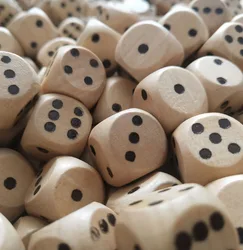 Factory direct 20mm 6sides customize game dice secy dice cube toys colorful blank wooden dice