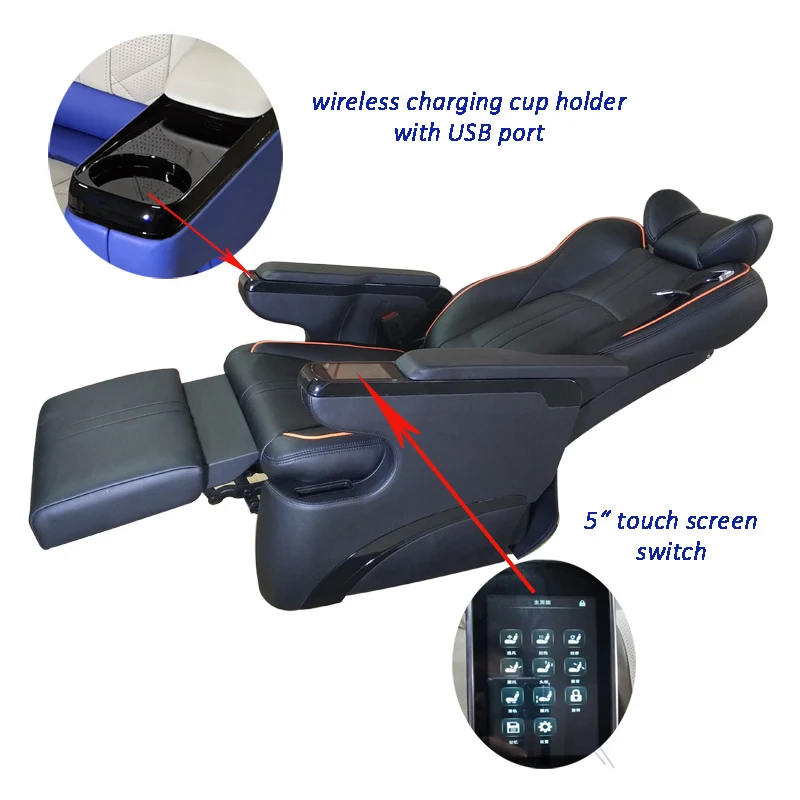 Power Auto Seats Frame Electric Car Chair Frame OEM ODM MPV Motor Home Seat Conversion Power Auto Seat Frame
