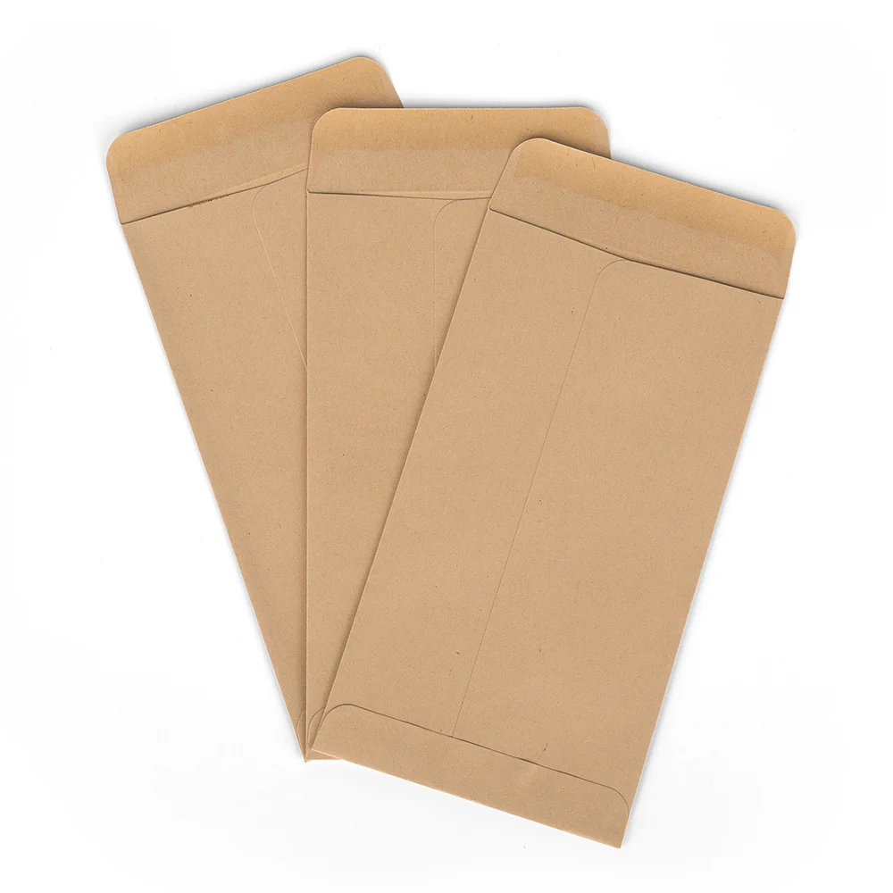 China Manufacturer Custom Design Small Brown Envelopes Kraft Paper OMD Business Envelopes Bags