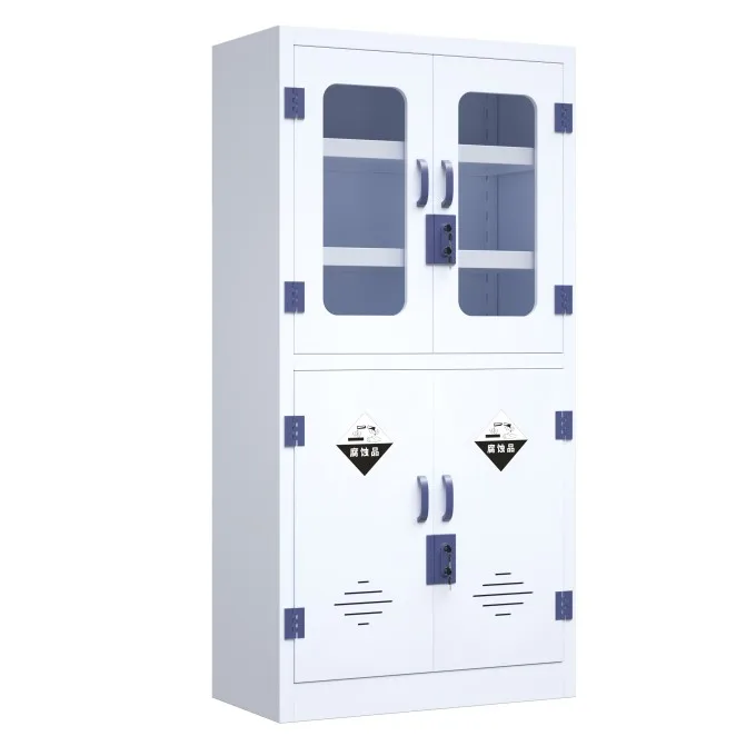 Laboratory equipment chemical acid base cabinet PP material strong acid and alkali storage cabinet steel medicine cupboard
