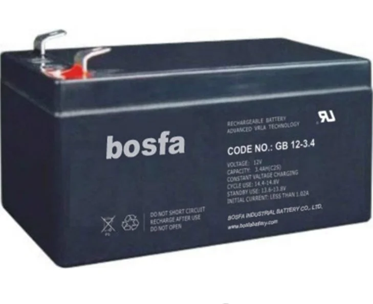 GB12-3.4 sealed lead acid 12v 3.4ah small rechargeable storage battery for toys