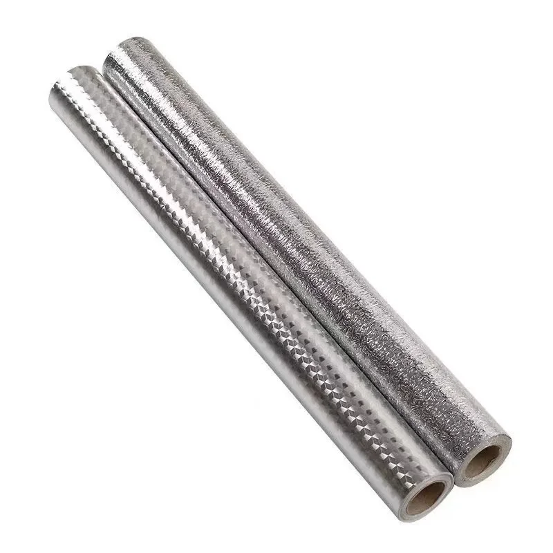 40cmx300cm Backsplash Wallpaper Self Adhesive Aluminum Foil Sticker Kitchen Oil Proof Waterproof Kitchen Stickers