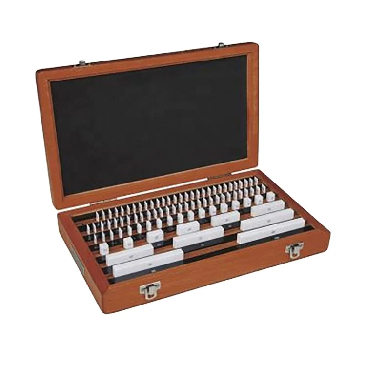 112pcs ceramic steel rectangular slip gauge caliper gauge block set, micrometer block gauge set