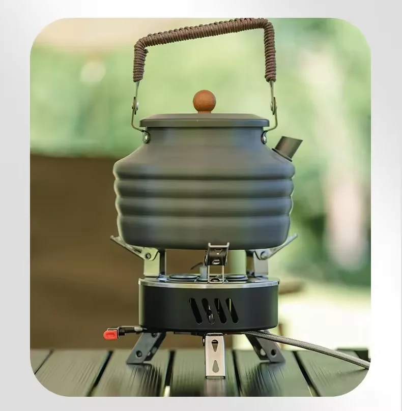 Portable Outdoor Camping Butane Cooking Gas Stove Camping Cookware Card Magnetic Stove Hiking Foldable Single Cylinder Burner