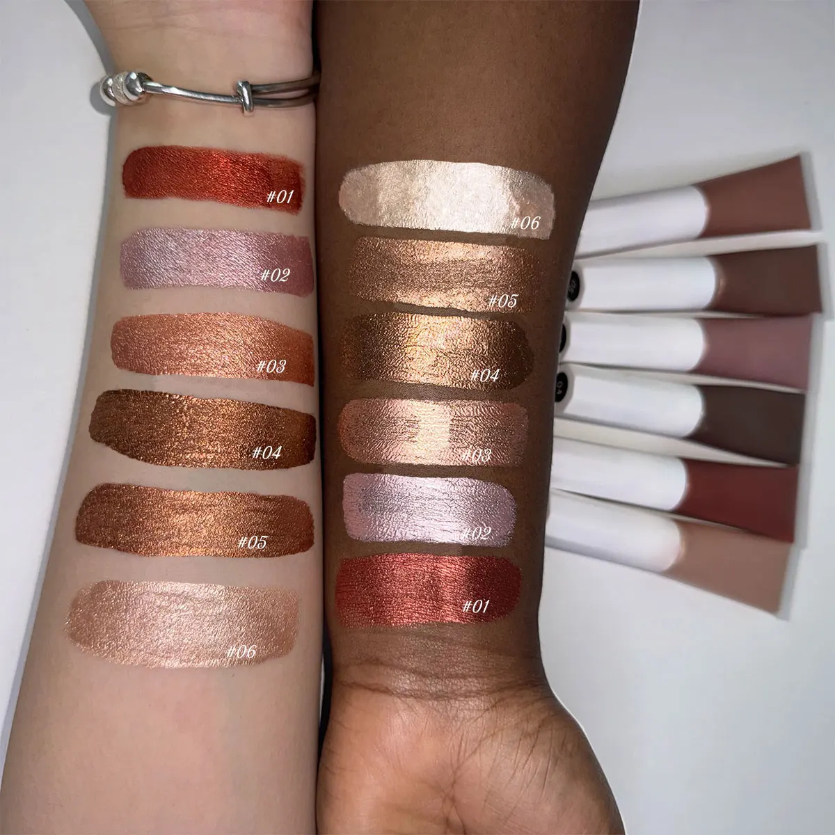 Makeup vegan highlighters shimmer body face glow liquid highlighter private label highlighters