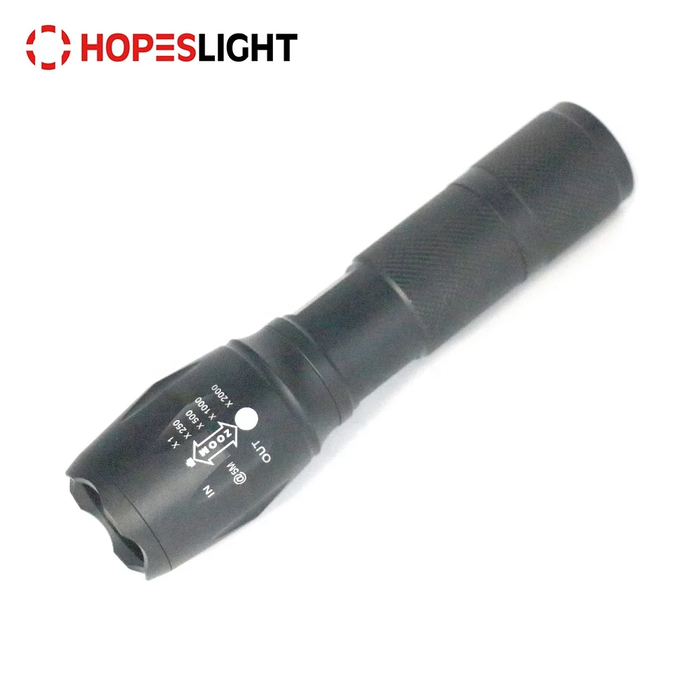 
Outdoor emergency aluminum 18650 t6 led flashlight super bright high power tactical flashlight 