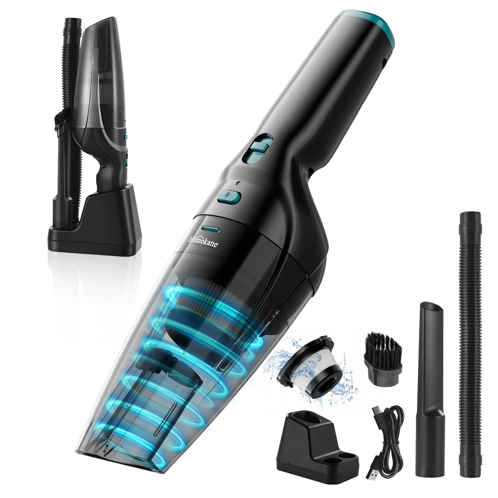 New Design Handheld Household Silent Strong Suction Home Aspirator Dust Collector Car  Portable Vacuum Cleaner