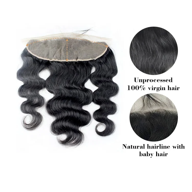 Ready to ship raw human hair 14-20in HD lace frontal,straight virgin hair 13x4 transparent lace frontal