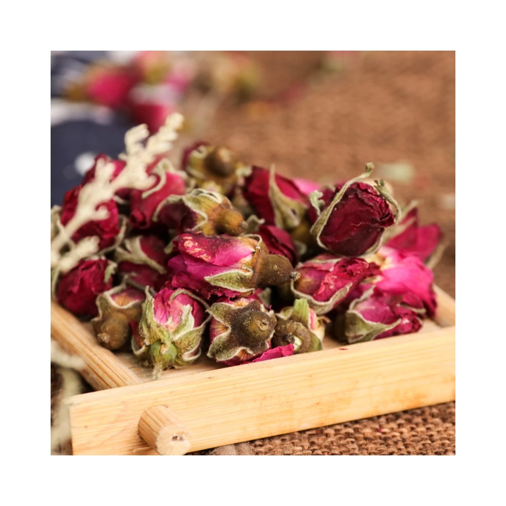 Chinese Good Price High End Fragrance Double Red Rose Bud Scented Tea
