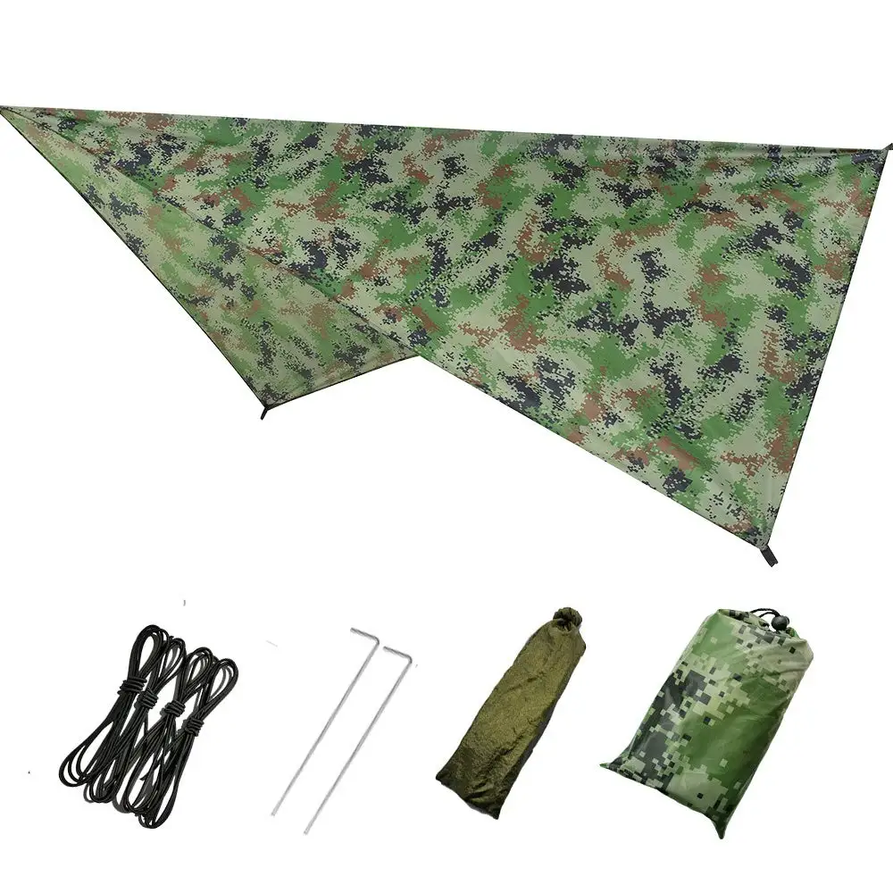 Lightweight Outdoor Nylon Parachute Portable Camping Sleeping Hammock with Mosquito Net and rain fly
