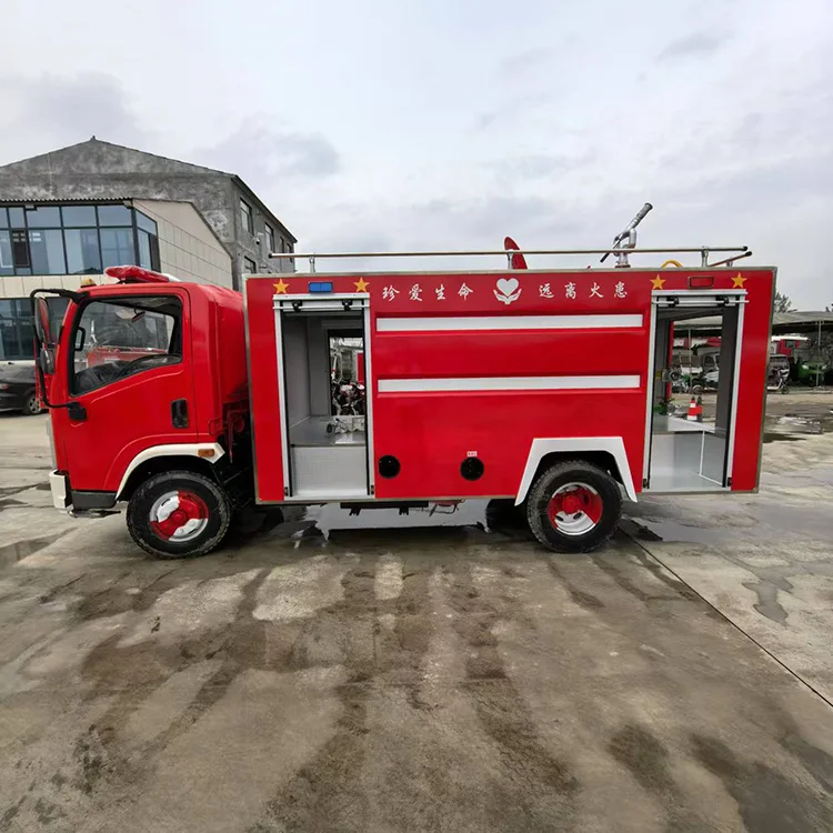 New Diesel Fire Engine Vehicle 4x2 6x4 Drive Wheel Manual Transmission Fire Truck Rescue Aerial Tanker Manual Pumped