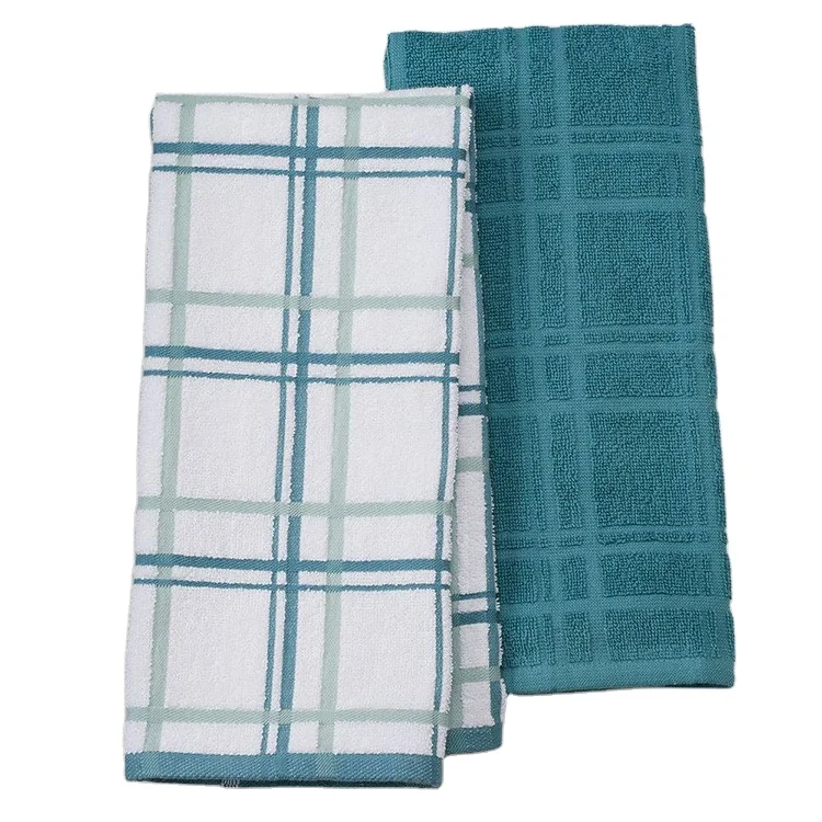 Китай оптовая продажа хлопковая Антибактериальная клетчатая кухонная посуда полотенце