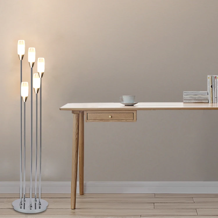 Led Stand Floor Lamp Modern Nordic Home decorative lamp Luxury Luminous Light 5 Head Ready to ship