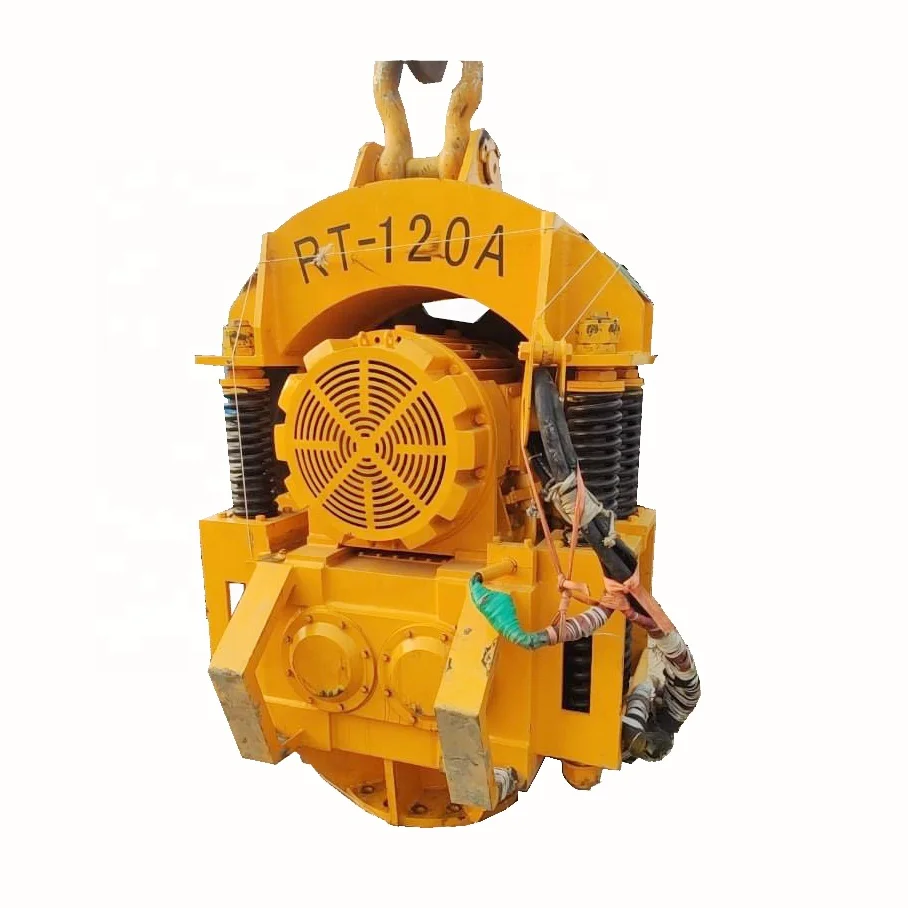 crane type 120kw electric vibro pile hammer for steel casing pile