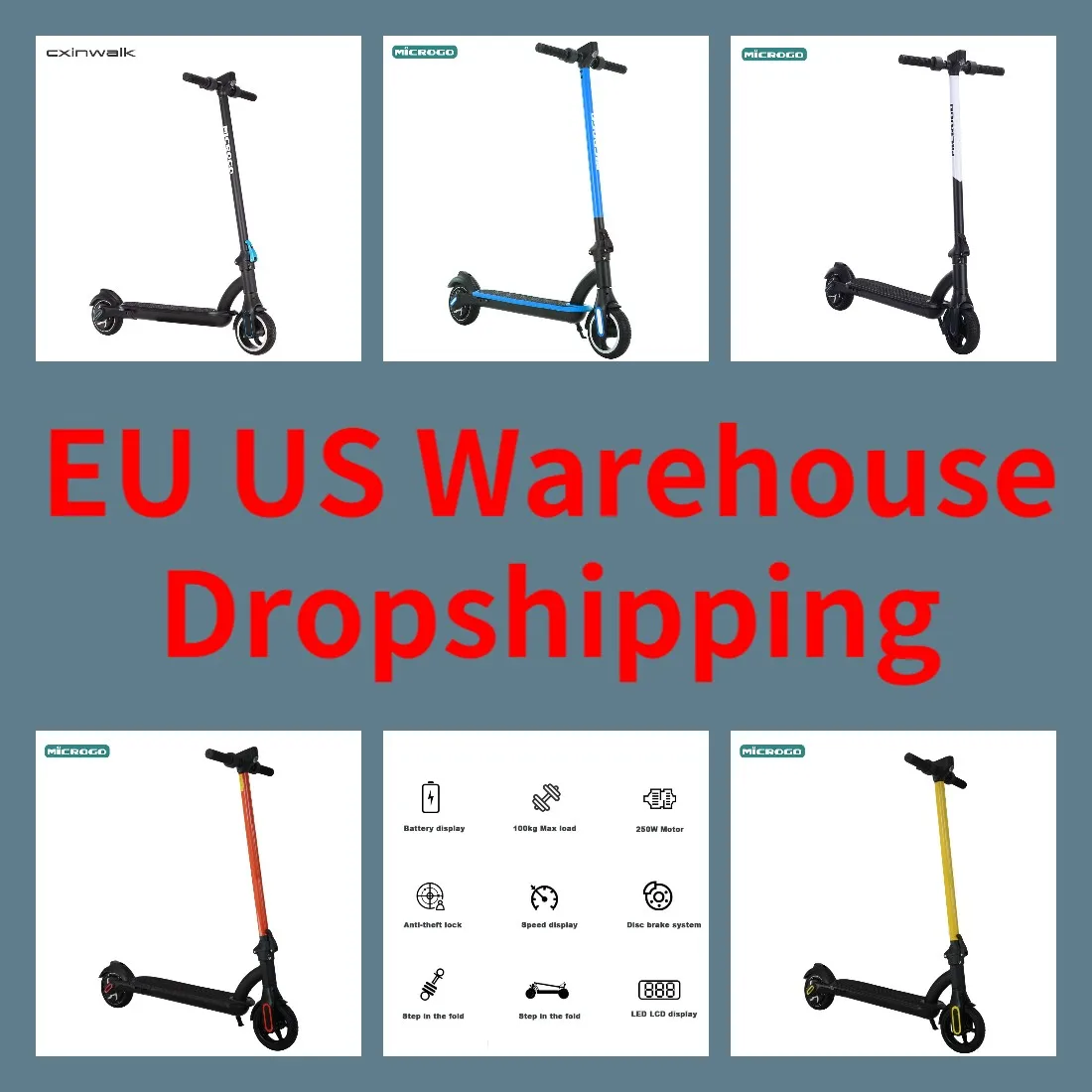 Electronic Scooter Factory M8  China Made E-ScooterMax Power New Folding Adult Electric Scooter