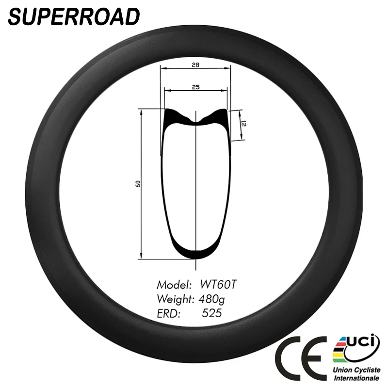 Широкие Углеродные велосипедные колеса 28 мм * 60 мм 700c, трубчатые Toray полностью Углеродные дорожные велосипедные диски на 2 года гарантии