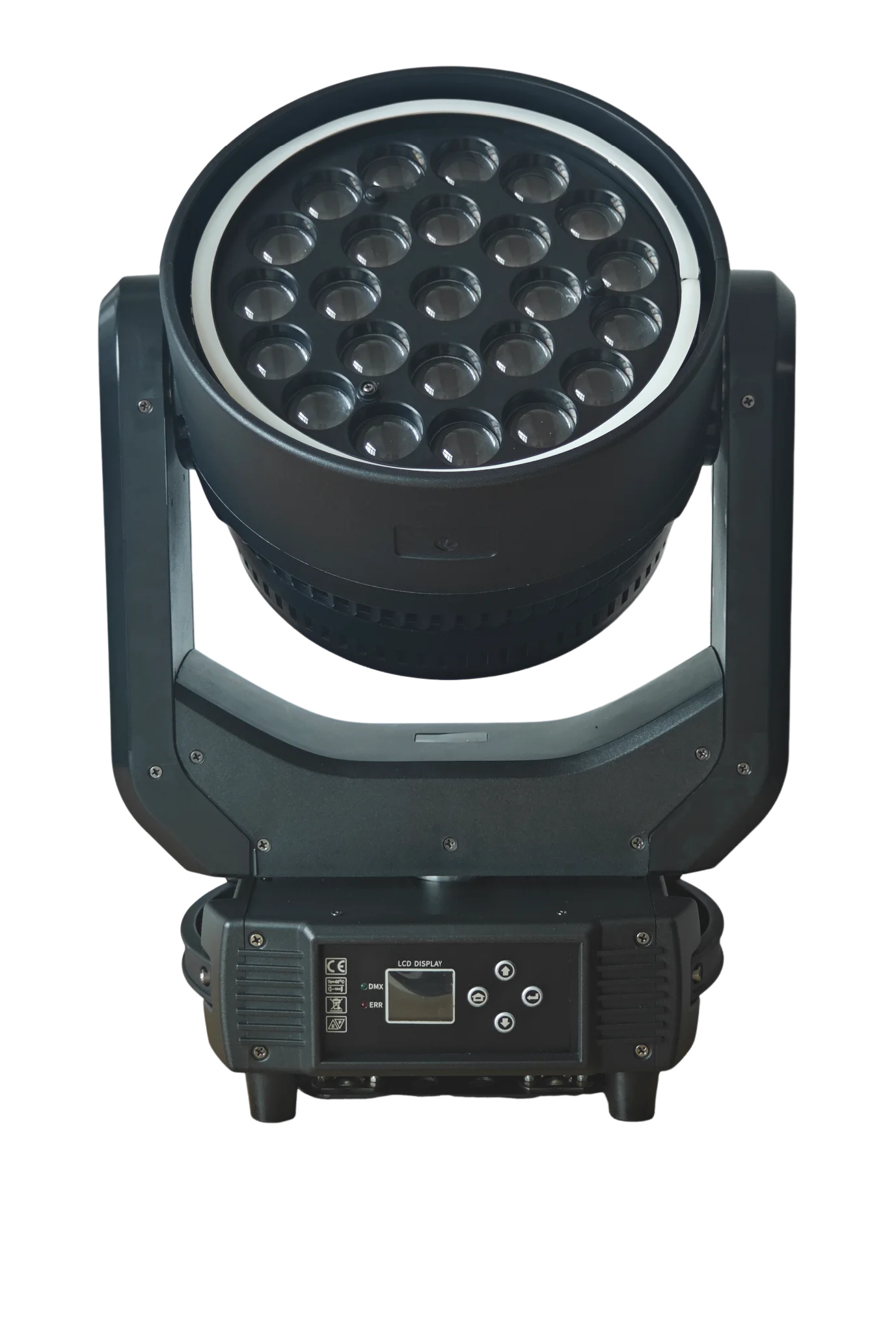 2024 New zoom wash moving head light 24X25W double side RGBW 4in1 strobe led stage light