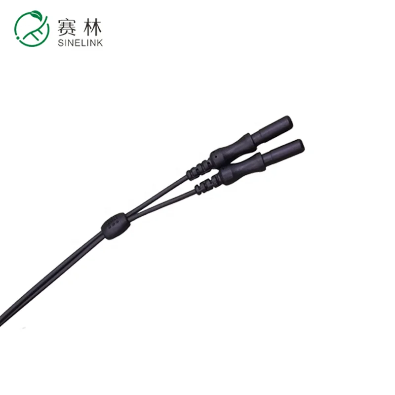 Reusable Gold Plated Bipolar Ear Clip Electrode With DIN 1.5mm Connector