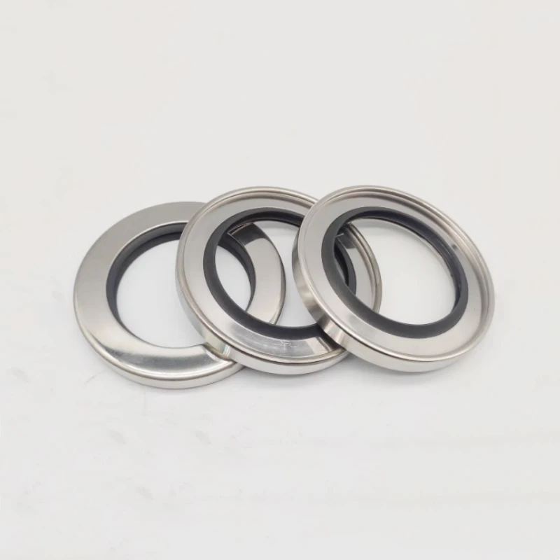 Stainless steel oil seal PTEF power oil seal single lip double lips 50*68*10 50*70*10 50*72*8 52*72*10DL 54*73*10DL 55*72*8DL