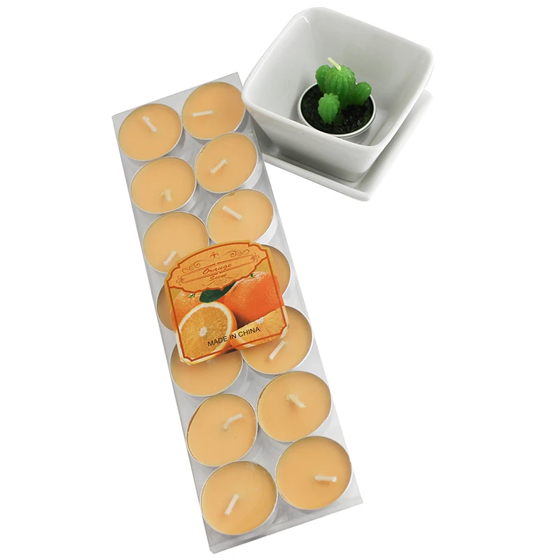 6g 2hrs Wholesale High Quality Unscented Paraffin Tea Light Color Tea Candles