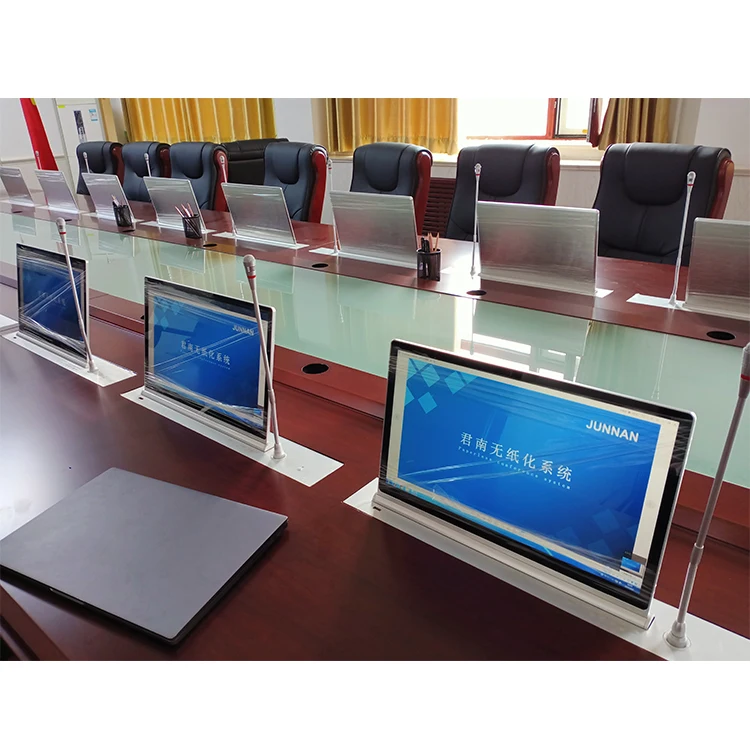 Factory Price Professional Video Conference Systems Custom Size Desk Lcd Monitor Lift Paperless Conference System