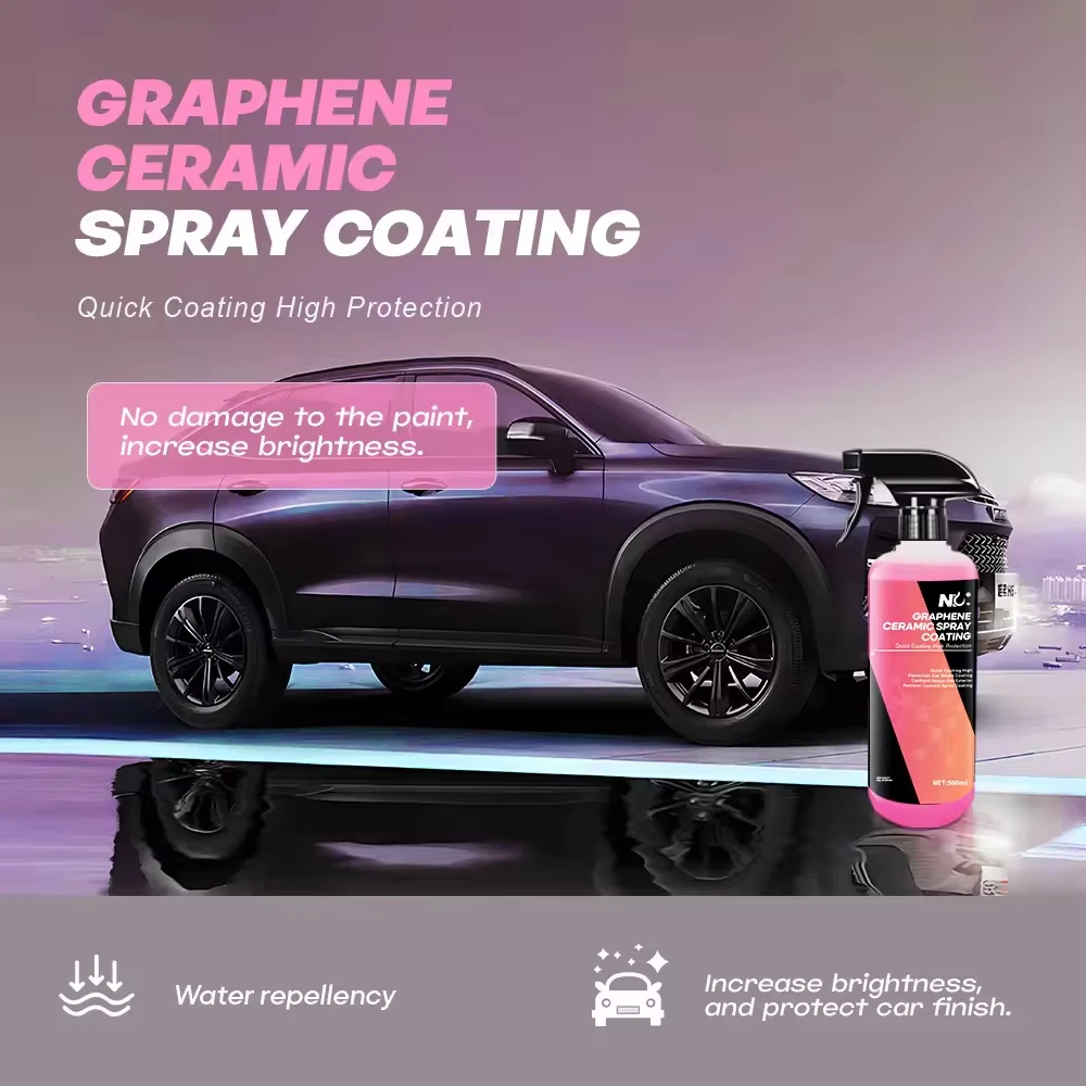 the  new product can improve the brightness of the car body paint to make it as bright as new Graphene ceramic spray coating