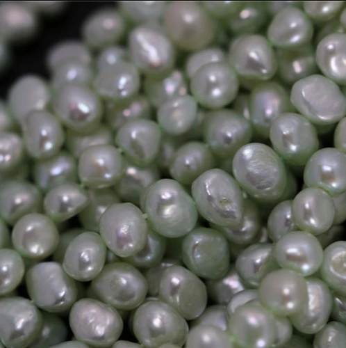 Dyed color 7-8mm Nugget pearl strand  colored freshwater pearl strand for making jewelry