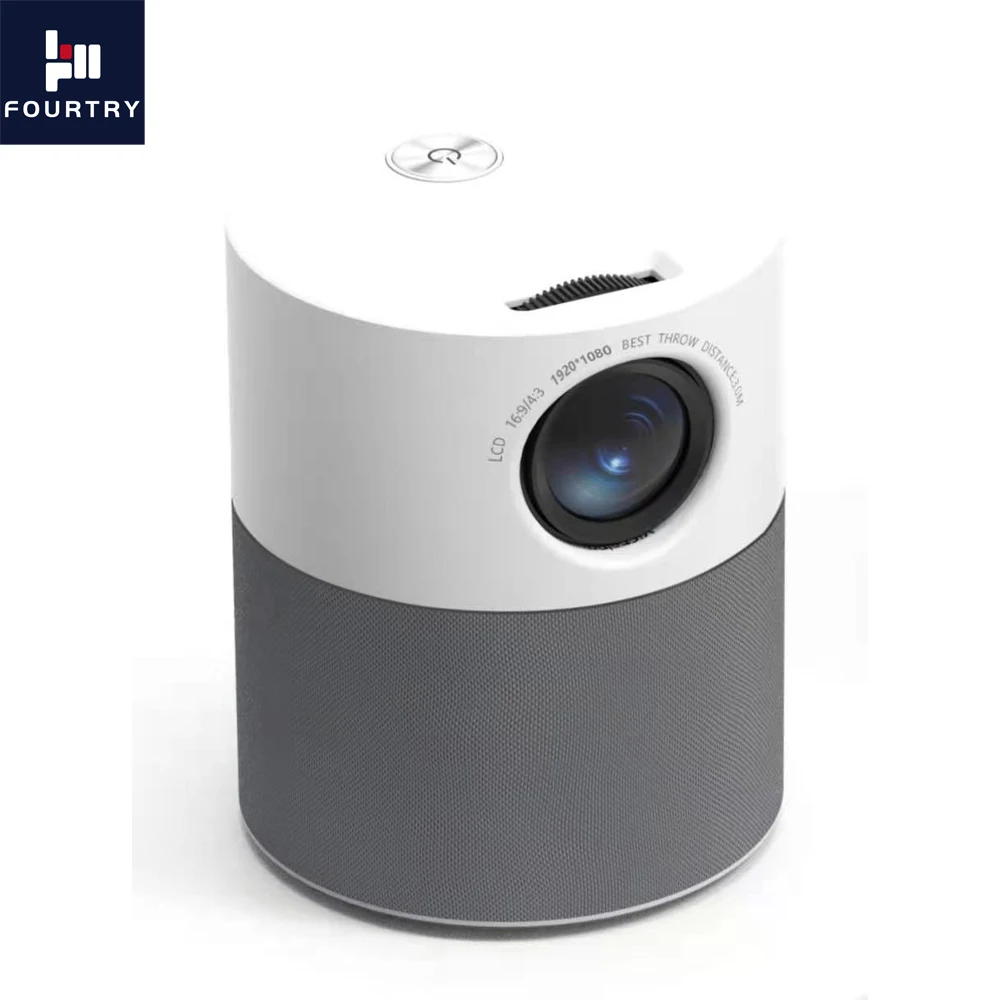 FOURTRY MH01 Reward Design 1080P Projector--Mini Portable High Brightness Native 1080p Full HD LED LCD Home Theater Projector