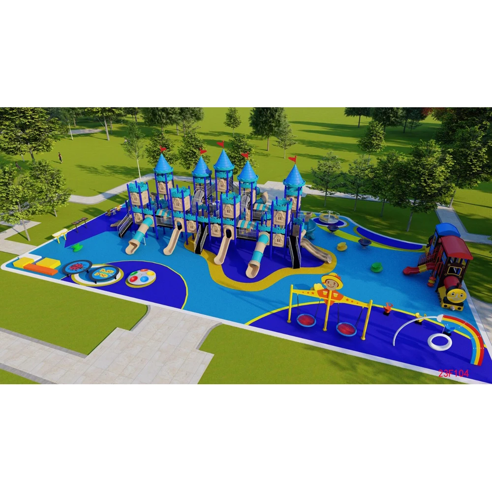 China wholesale kids mini outdoor playground equipment slide for  children play set playhouse